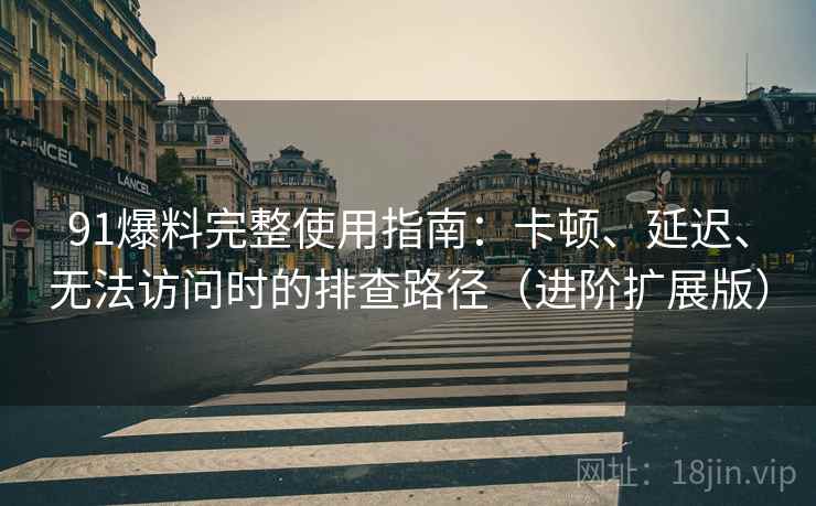 91爆料完整使用指南：卡顿、延迟、无法访问时的排查路径（进阶扩展版）