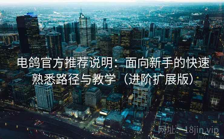 电鸽官方推荐说明：面向新手的快速熟悉路径与教学（进阶扩展版）