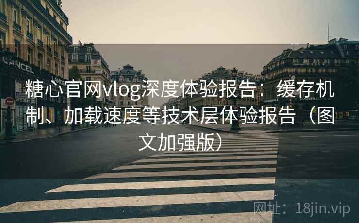糖心官网vlog深度体验报告：缓存机制、加载速度等技术层体验报告（图文加强版）