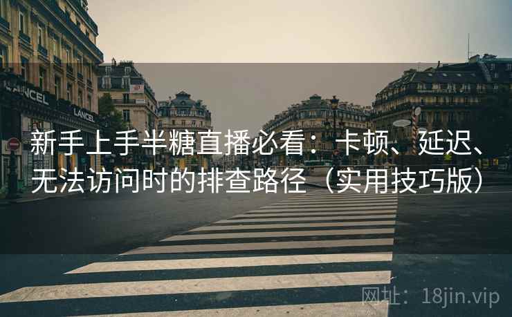 新手上手半糖直播必看:卡顿、延迟、无法访问时的排查路径(实用技巧版) 新手上手半糖直播必看:卡顿、延迟、无法访问时的排查路径(实用技巧版)