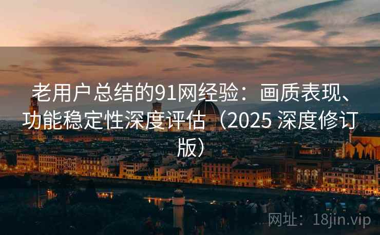 老用户总结的91网经验：画质表现、功能稳定性深度评估（2025 深度修订版）