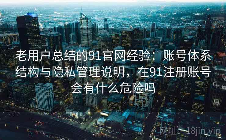 老用户总结的91官网经验：账号体系结构与隐私管理说明，在91注册账号会有什么危险吗